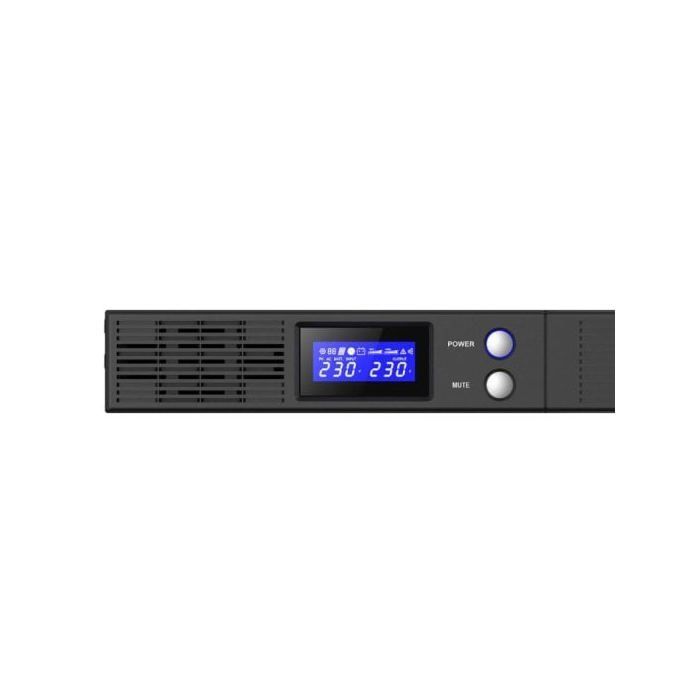 Phasak Protekt PH 7540 SAI Línea Interactiva Slim Para Rack 19" 1U 750VA 450W Con 4 Salidas IEC C13