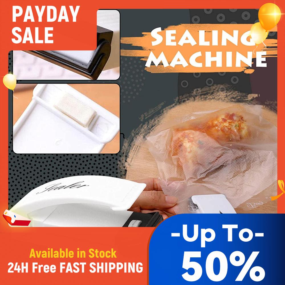 Mini Chip Bag Sealer Mini Bag Sealer Heat Sealing Machine Handheld Heat Sealer for Plastic Bags Storage Food Snack Cookies Fresh China Mainland