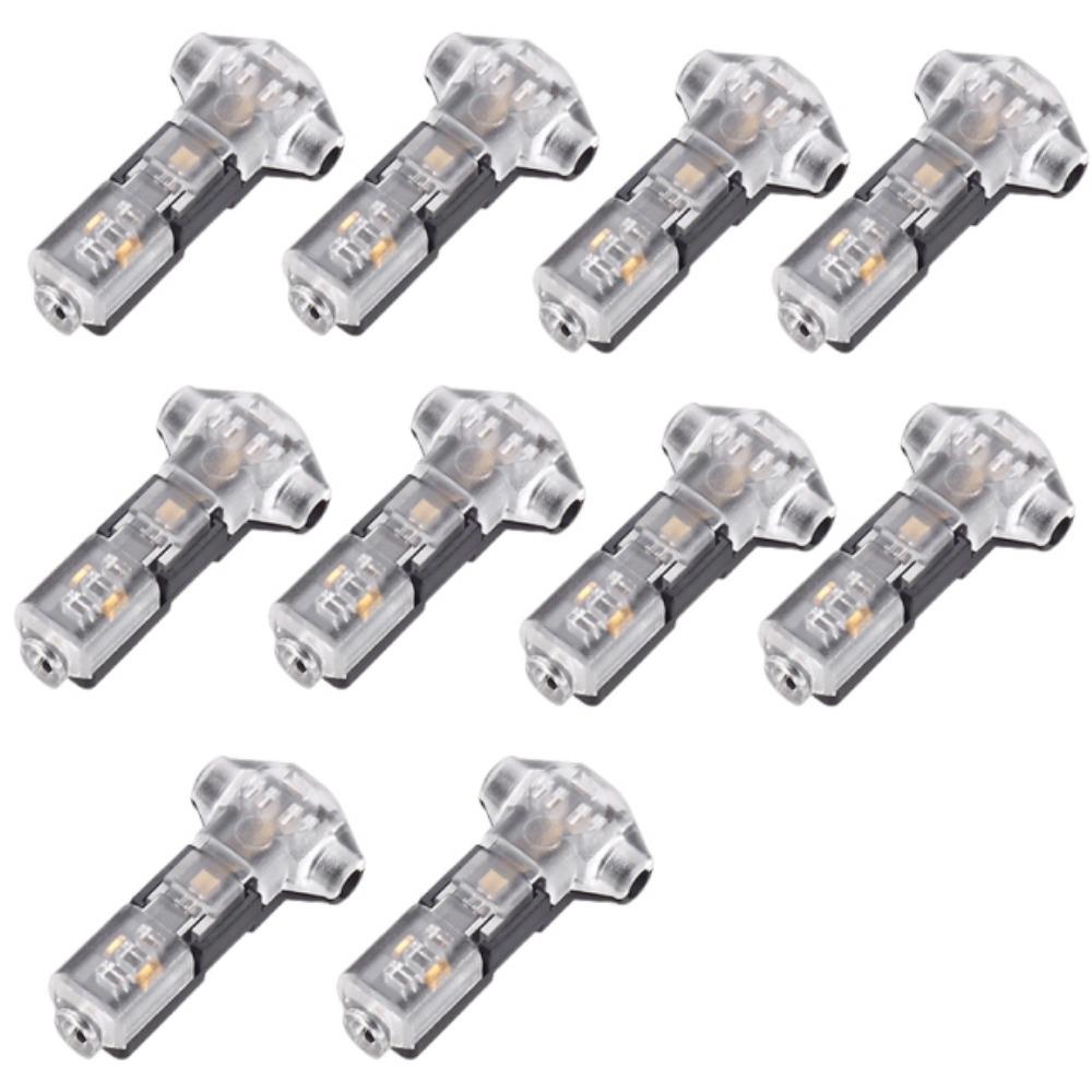 

10 шт. для кабелів 18-22 AWG Швидкороз єднувачі З єднувачі для проводів З єднувачі для світлодіодних стрічок T1