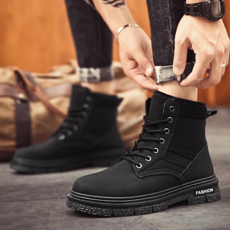 Pánské boty ležérní tenisky pánské kotníkové boty šněrovací módní botines ležérní outdoorové boty pánské sněhule