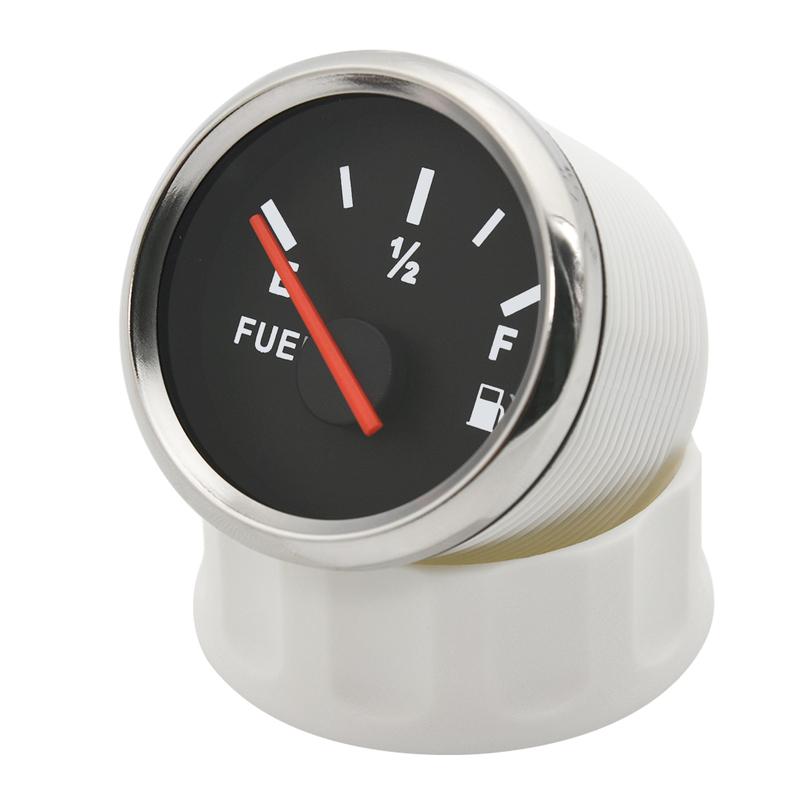 ZMFJH Pekare 0-190ohm 52MM Bränslenivåmätare+Bränsleflottör Nivåsensor 100-600MM Röd LED Oljetankmätare för Båt Yakt Bil 12V24V