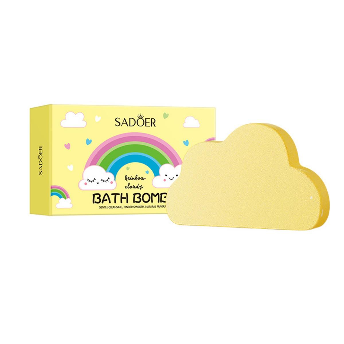 

SADOER Rainbow Cloud Bath Соли для ванн в шариках глубоко очищают тело соли для ванн Yellow