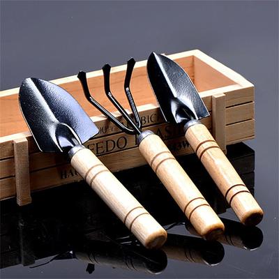 3PC Shovel Rake Set  Garden Tools With Wooden Handle Steel Garden Tools