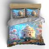Cute Cake-Inspired Decor Set Bedding Set with 1 Duvet Cover 2 Pillowcases Single Double King Queen, Gift