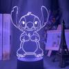 Lilo & Stitch Animation Peripherals Stitch Cartoon Night Lamp Bedside Ambience Lamp Bedroom Decor Children's Birthday Gift