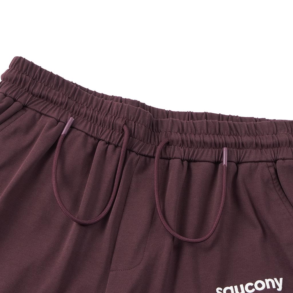 Saucony Natural Echo Fashion Soft Comfortable Sports Casual Shorts Unisex Shorts Dark-Red SA3259HP42O-RD042