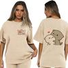 Bubu Dudu Velikost EU Topy Roztomilé tričko Manga Ženy Muži Legrační tričko Grafika Tričko pro volný čas Y2k Streetwear Kreslené gotické oblečení