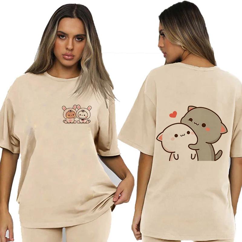 Bubu Dudu Velikost EU Topy Roztomilé tričko Manga Ženy Muži Legrační tričko Grafika Tričko pro volný čas Y2k Streetwear Kreslené gotické oblečení