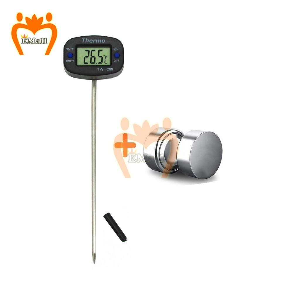 Kitchen Digital Meat Thermometer Water Milk Food Cooking BBQ Oven Temperature Gauges Sensor Meter Tool With Battery Hold
