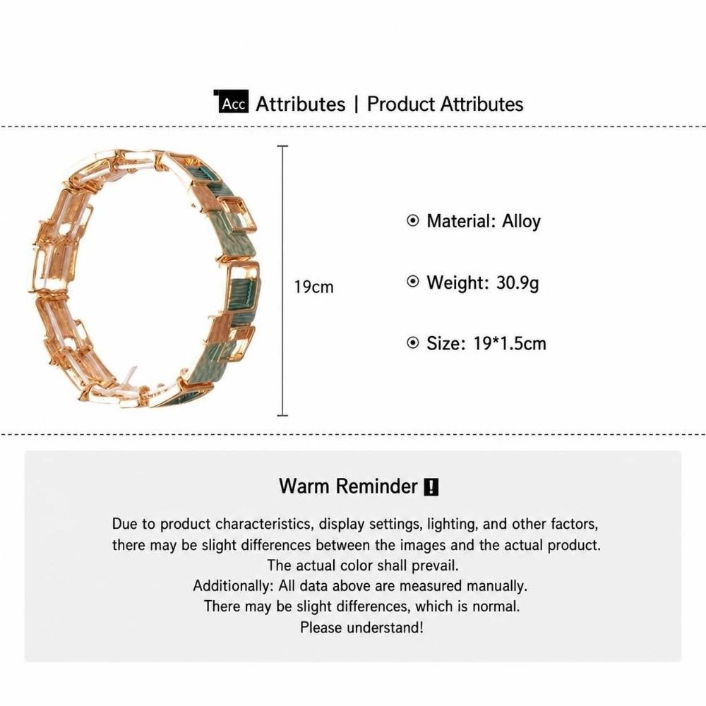 Elastic Stretchable Geometric Bracelet Gold Color Fashion Bracelet for Party Prom Gift