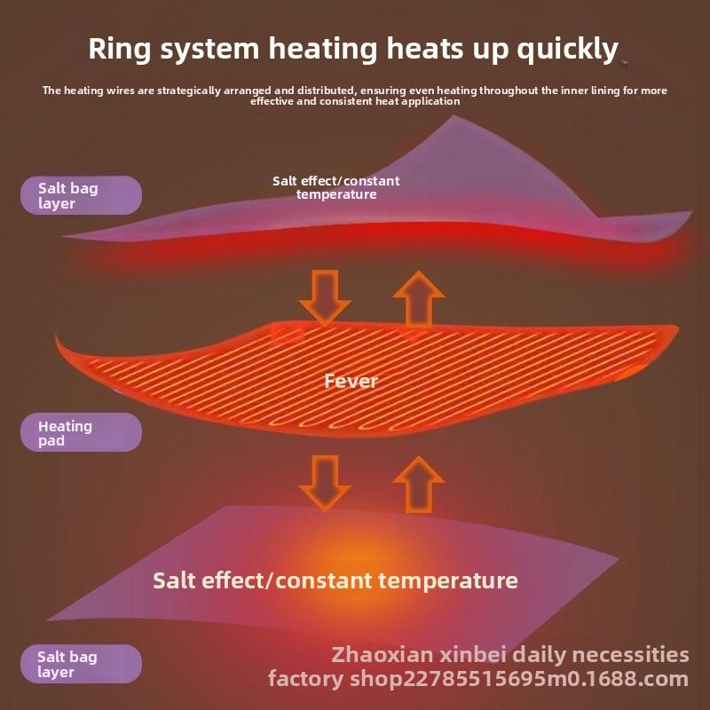 Electric Heating Salt Bag Coarse Sea Salt Hot Compress Hot Compress Home Moxibustion Hot Compress Waist Protection Salt Bag