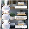 2000ML 3 Löcher USB Luftbefeuchter Ätherisches Öl Aromatherapie Cool Mist Maker Luftreiniger mit LED Romantisches Licht