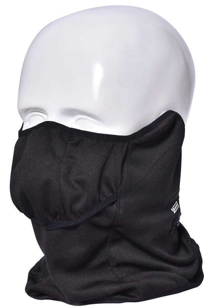 TARO WORKS Cycling Face Cover, Neck Guard, Mouth Opening, Size Adjustable, Unisex, Black