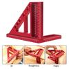 Imperial 3D Multi-Angle Measuring Ruler, 45/90 Degree Aluminum Alloy Woodworking Square Protractor for Engineer Carpenter