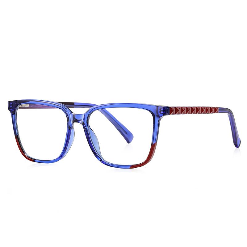 Fashion High-Quality Simple Plug-In Design Tr Glasses Frame Women'S Anti Blue Light And Anti Computer Radiation Eyeglasses