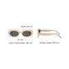 Celine Oval Sunglasses With Logo Women Sunglasses Brown CL40276U25A