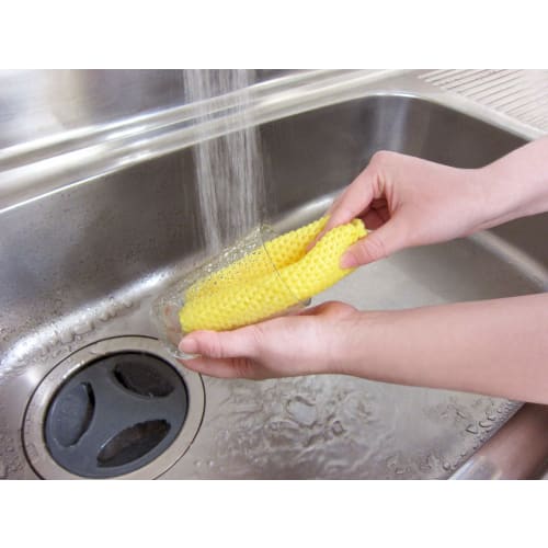 Towa Sangyo Kitchen Sponge Acrylic Net Cleaner, Pack of 3