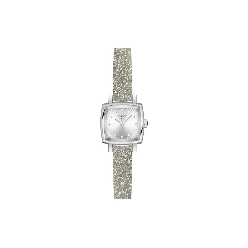 TISSOT Quartz Movement Women s Watch Silver Dial Stainless Steel Case Leather Strap T058.109.17.036.02 Silver Dial