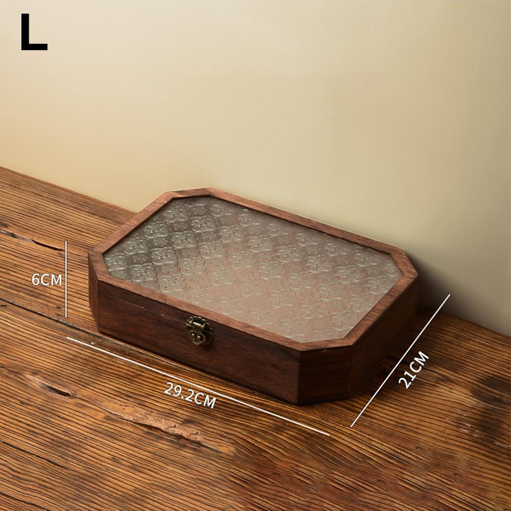 Solid Wood Decorative Organizer Box for Small Accessories and More