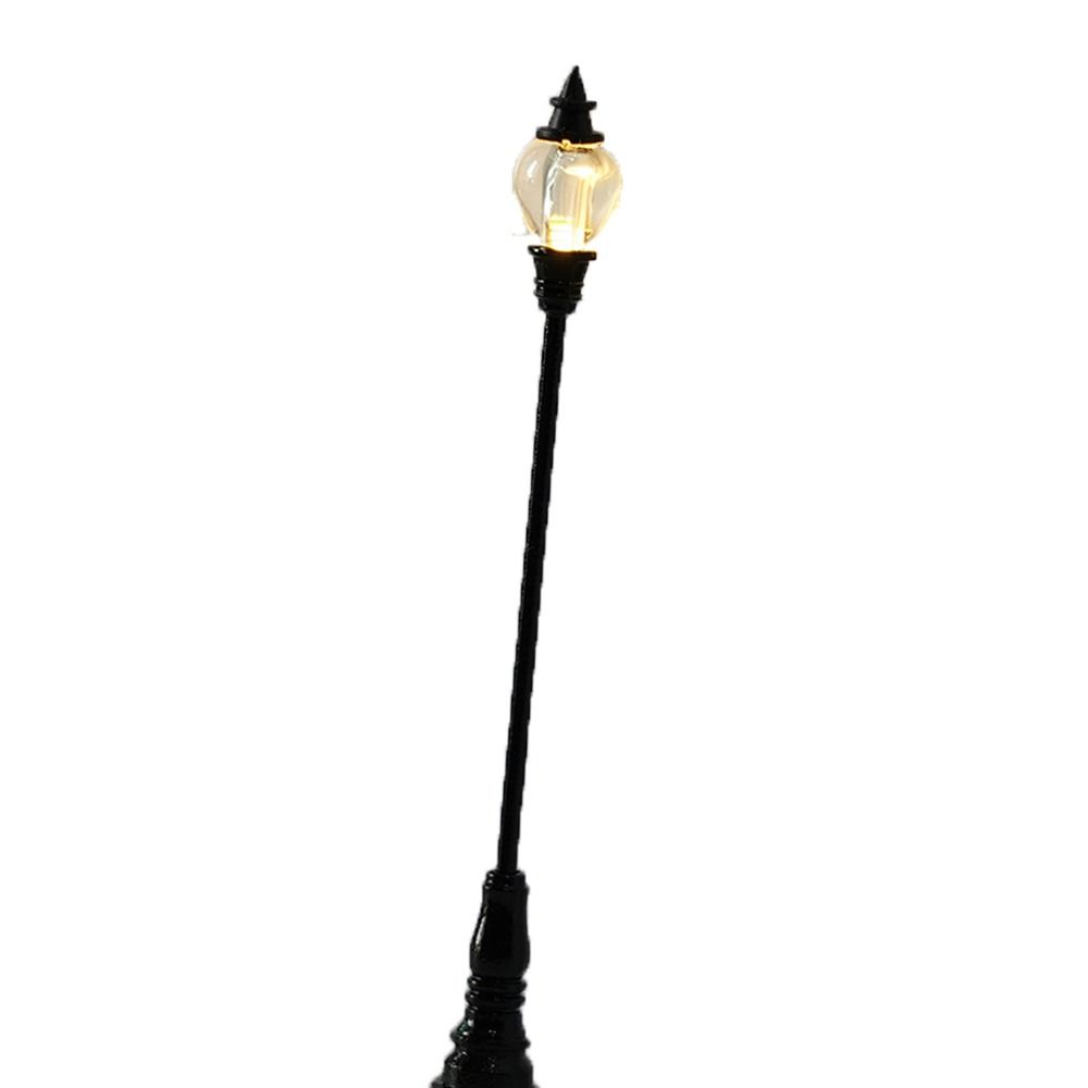 White/Warm Light Sand Table Model Streetlights Plastic Miniature Courtyard Road Lamp Model