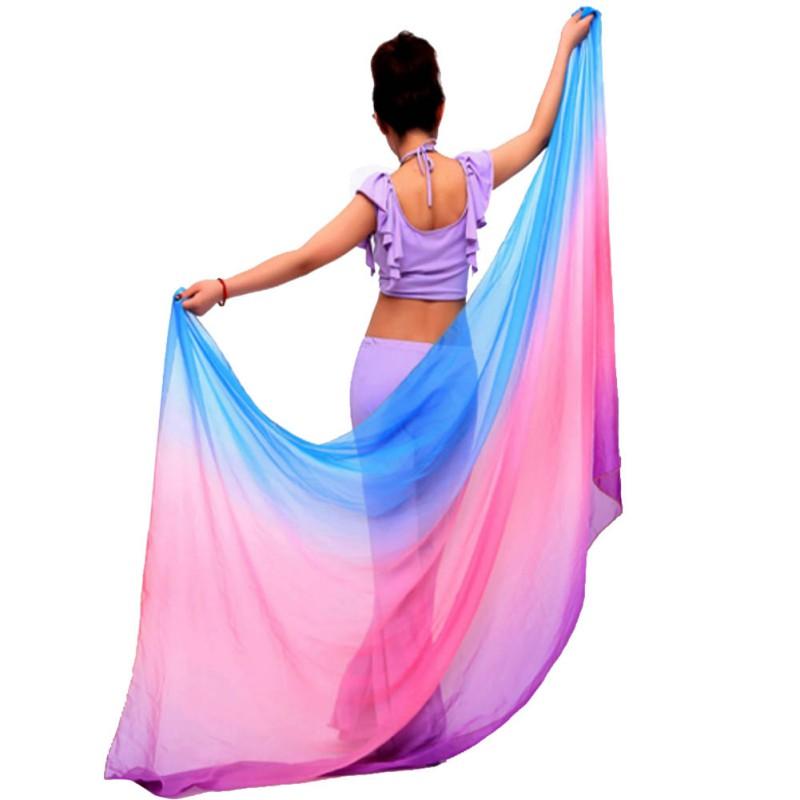 Hand Scarf Belly Dance Costume Outfit Hip Scarf Large Gradient Design for Women Performance Show Carnival Party Dress
