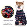 Autumn Full-Coverage Four-Legged Dog Suit: High-Elastic, Anti-Lick, Anti-Mosquito Homewear for Large Dogs
