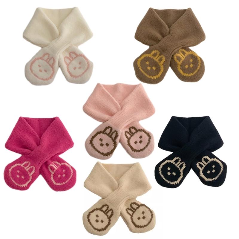 Einfarbiger Babyschal Kinder Nackenwärmer Herbst Winter Nackenbedeckung Winddichtes Halstuch für Jungen und Mädchen 6M bis 4J