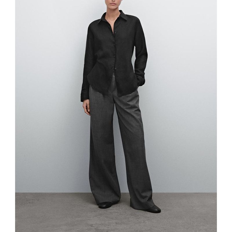 MD Spring and Summer New Women Clothes High-Tech Sense and Diligent Style All-Match Elegant Linen Blend Long Sleeve Shirts 5130530