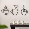 1 Pcs Creative Coffee Wall Hangings Coffee Shop Decorations Interior Wall Decorations Wall Hanging Iron Paintings
