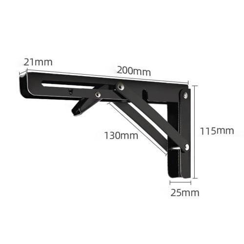 Shelf Bracket, Folding Bracket, Shelf Support, Hanging Shelf Bracket, Wall Mounting Accessory, Steel Bracket, L-Shaped, Foldable, Space-Saving, Stainl