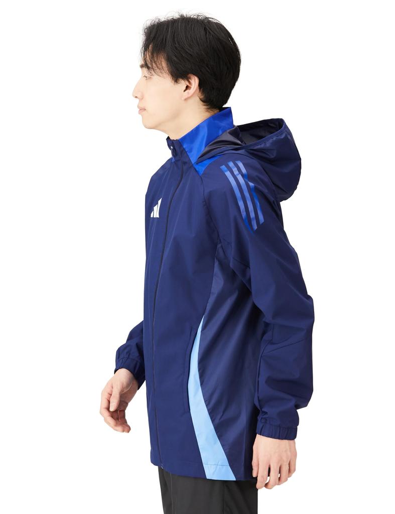 Adidas Tiro 24 Competition Soccer Team Navy Blue Size 2XL Men's All-Weather Jacket, HBP45, (IR9520),