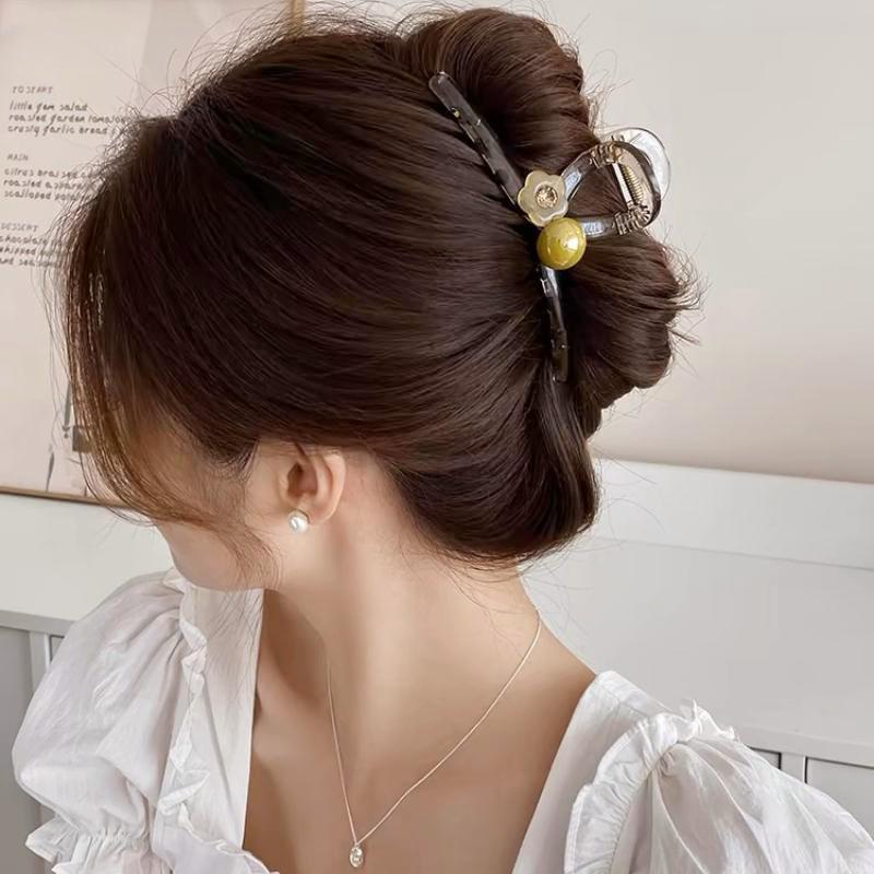 2024 Premium Jelly Flower Hair Clip: Large Grip for Thick Hair