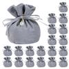 20Pcs Delicate Plush Gift Storage Pouches Luxurious Plush Pouches for Wedding Favors Chocolate and Candy Gifting