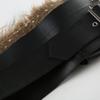 Zinc Zinc Alloy Hip-hop Belt Vintage PU Waist Bag Elegant Fur Tassels Waistband  Streetwear