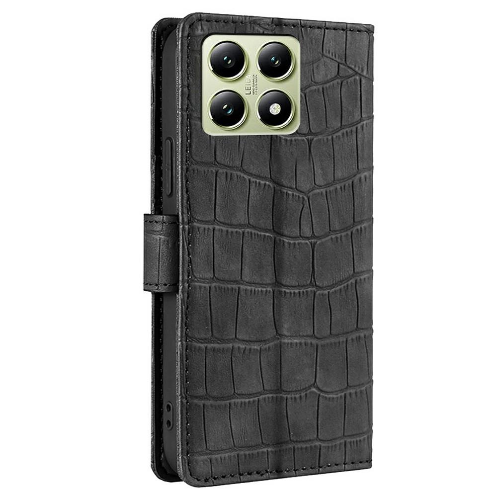 For Xiaomi 14T Case Crocodile Texture PU Leather Phone Cover