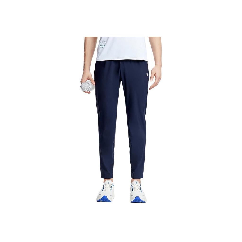 Fila New Basic Simple Straight Leg Fitness Knitted Sports Pants Men Bottoms Dark-Blue A11M331602FNV