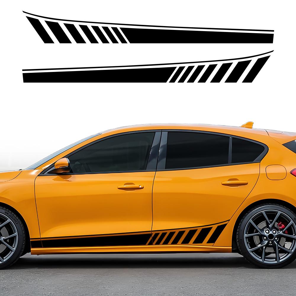 For Focus ST Car Sticker Door Side Decal Kit Auto Wrapping Vinyl Film Waterproof Vehicles Stickers Car Accessories Decoratio