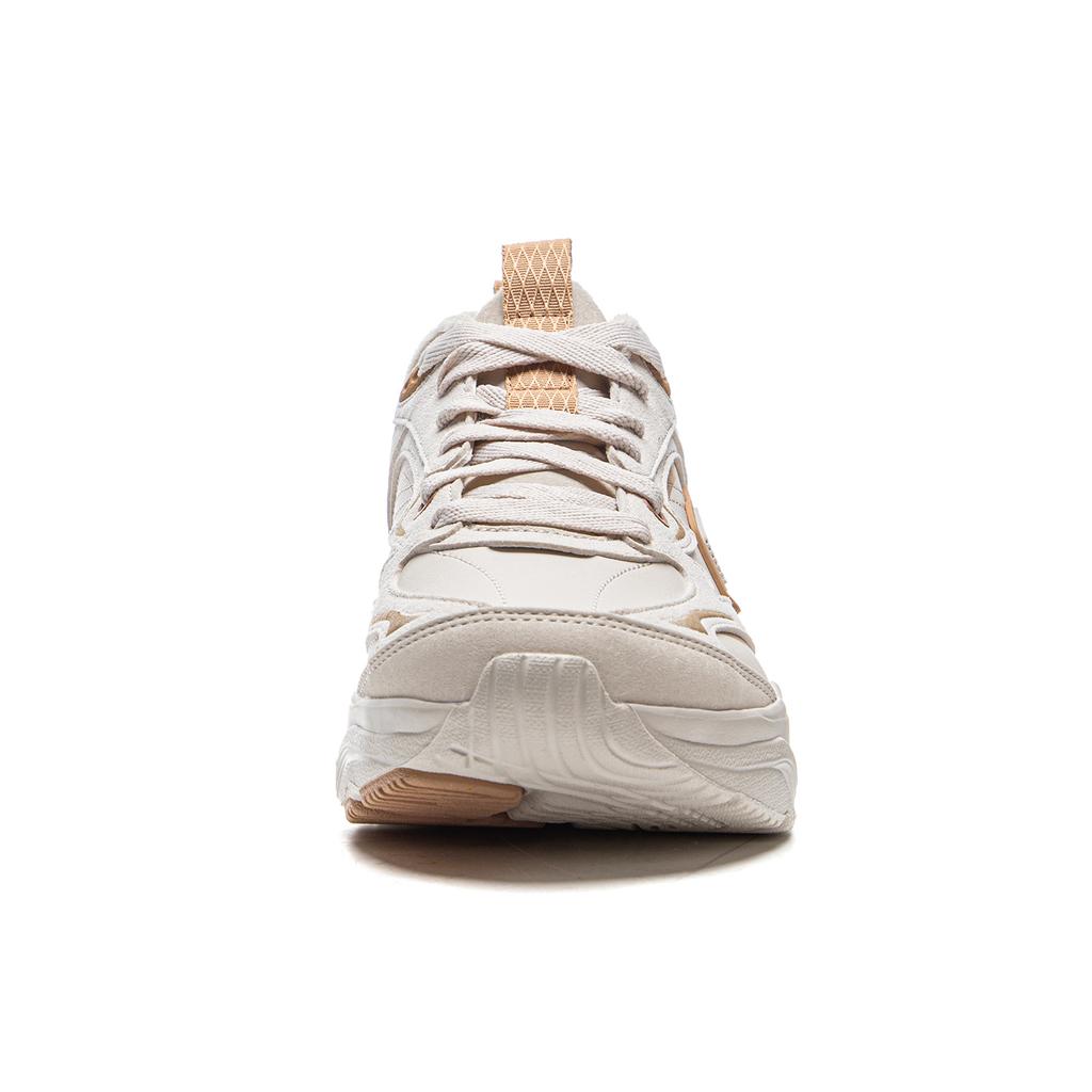 Li Ning LN DEFENDER Cushioning Slip Resistant Abrasion Resistant Height Increasing Rebound Mid top Casual Shoes Women's AGCV396-2