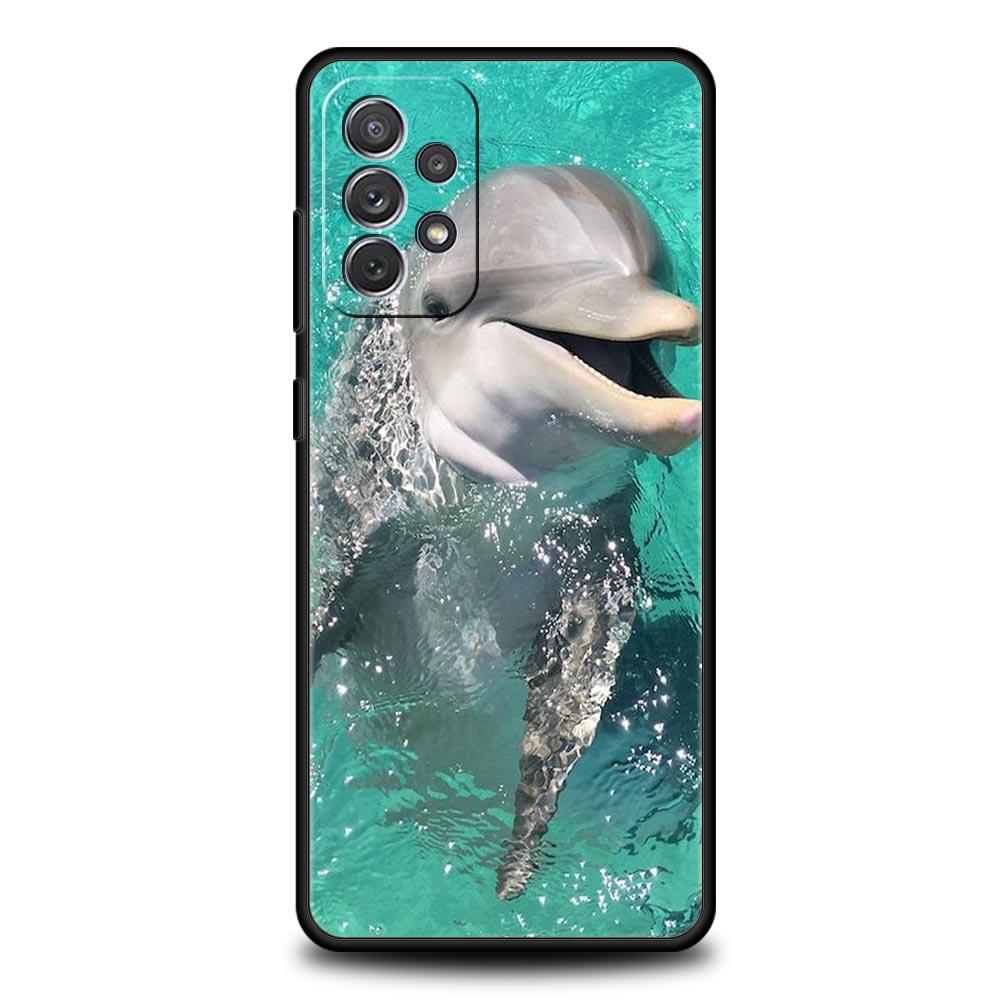 Ocean Animal Dolphin Phone Case For Samsung Galaxy A51 A71 A21S A12 A11 A31 A41 A03s A52 A32 A22 A13 A23 A33 A53 A73 5G Cover