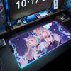 fuwamoco Mouse Pad RGB Gaming Mousepad Big LED Pad PC Desk Mat Luminous Mouse Pad Large Keyboard Mats Table Rug With Backlit