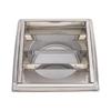 5 Inch Dryer Vent Cover 304 Stainless Steel Square Louvered Vent Cover with Screen for Bathroom Office Home