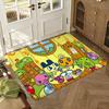 Cool T-Tamagotchi Floor Mat Soft Thickened Absorbent Non-Slip Bedroom Living Room Door Mat Home Decor Flannel Rugs