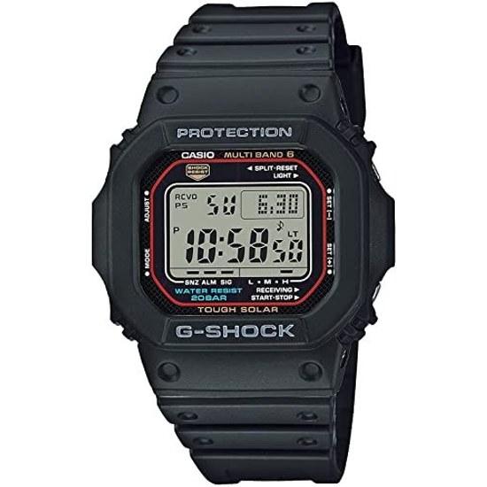 Casio G-Shock 5600 Series Mens Waterproof Radio Solar Digital Black GW-M5610U-1 GW-M5610-1 Continuous Model Number Parallel Import