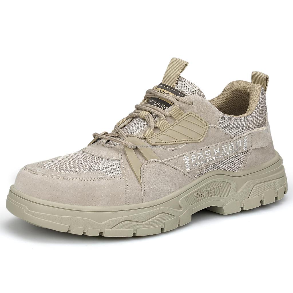 Fashion Guyisa New Construction Work Shoes Men Steel Toe Safety Shoes Anti-stab Anti-smash Work Safety Boots Male Protective Footwear