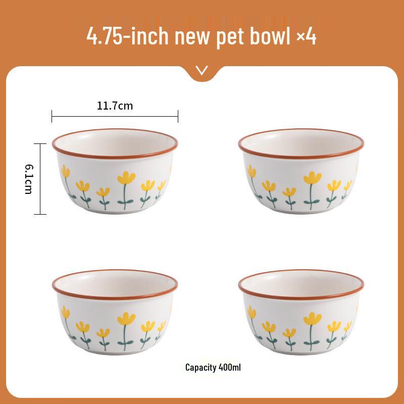 Japanese Style Underglaze Ceramic Rice Bowl Set