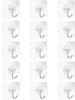 20/10PCS Hook Self-Adhesive PVC Stainless Steel Transparent Multi-Purpose Wall Holder Door Rack Kitchen Storage Organizer Home