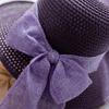 Straw Hat Women'S Summer Sunscreen Visor, Big Brim Sun Hat, Upturned Bow, Cool Hat, Beach Travel Stall