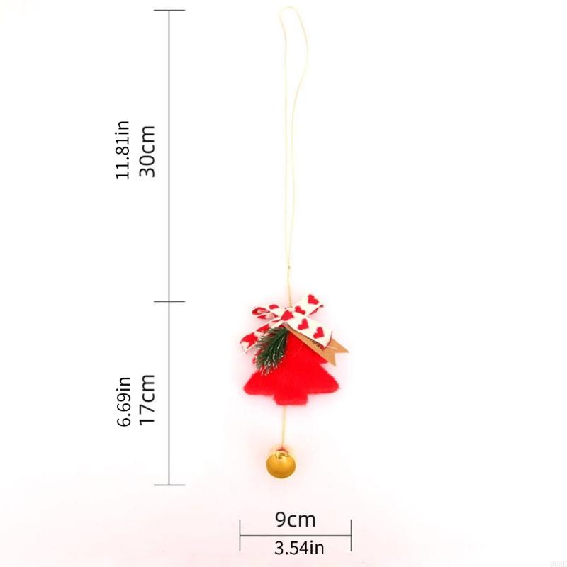 Festival Fabric Bells Hanging Decorations Christmas Tree Ornament for Christmas Wedding Birthday Indoor and Outdoor M68E