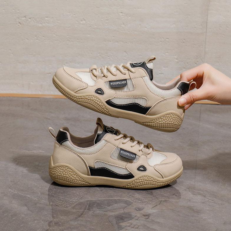 Женская обувь Летняя сетчатая обувь 2025 Новая спортивная обувь с полой сеткой Белые туфли с одинарной сеткой Тонкая повседневная обувь 35 чёрный 2639₽