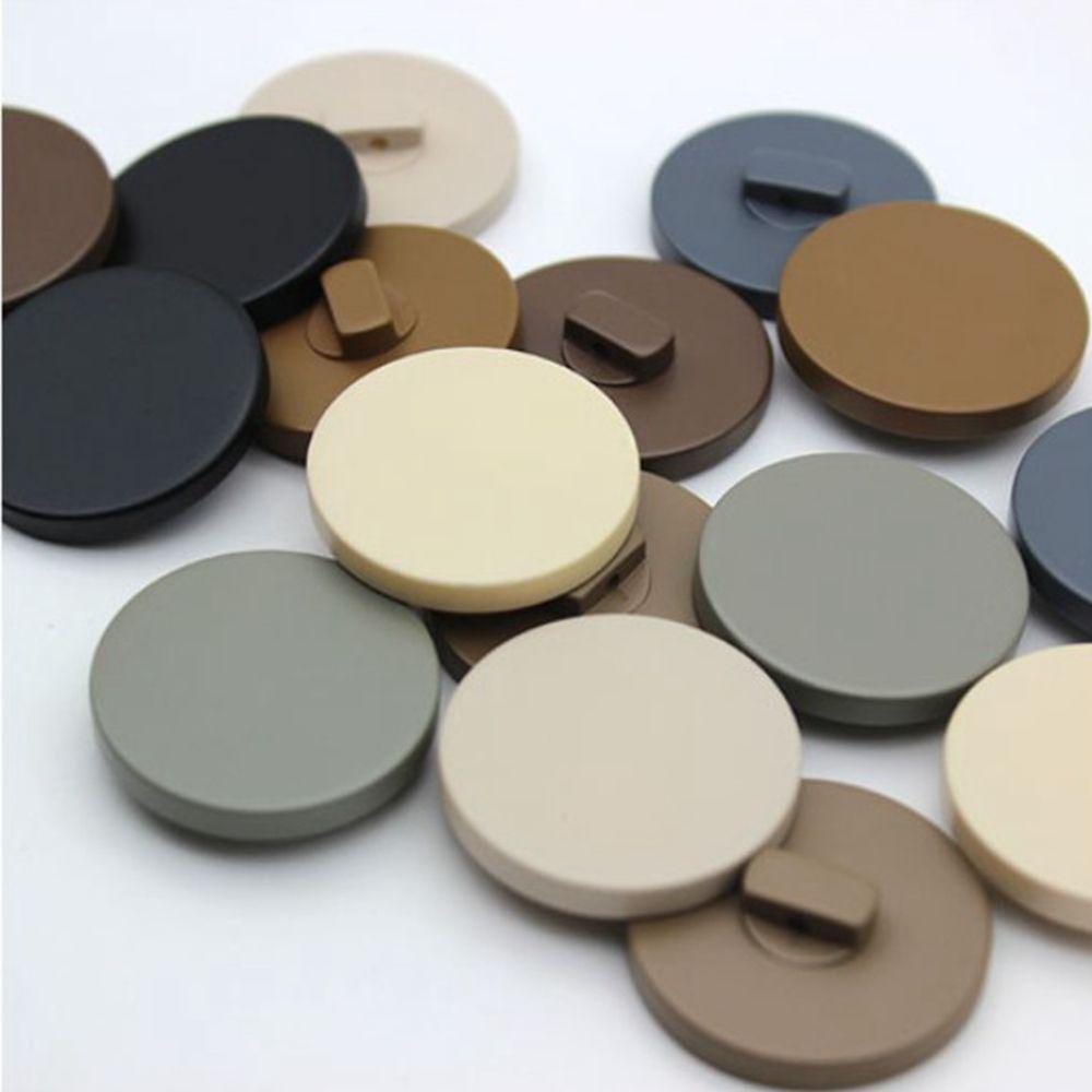 Diy Windbreaker Black Spray Paint Buttons Resin Shank Button Sewing Material Accessories Decorative